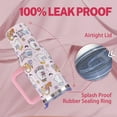thumbnail image 4 of 40oz Halloween Tumbler with Straw & Leak-Proof Lid - Insulated Stainless Steel Ghost Reading a Book Design - Reusable Cup Gift for Women, 4 of 6