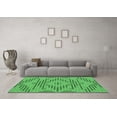 thumbnail image 3 of Ahgly Company Indoor Square Abstract Emerald Green Contemporary Area Rugs, 8' Square, 3 of 4