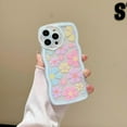 thumbnail image 4 of Compatible with iPhone 12 case Cute Transparent Flower Pattern Mobile Phone case, Flower with Wrist Strap Design, Soft TPU Shock Protection, Suitable for Women and Teenage Girls., 4 of 12