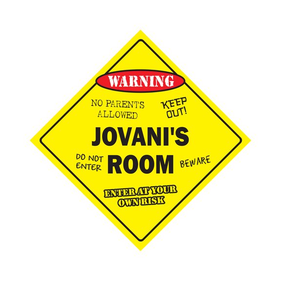 SignMission X-Jovanis Room 12 x 12 in. Crossing Zone Xing Room Sign - Jovanis