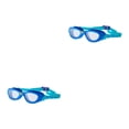 thumbnail image 2 of Naiovety Gafas de natación de alta definición Clear View - Hechas de PC para adaptarse a la estructura facial Correa ajustable Anillo Azul 2Conjunto, 2 of 6