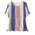 thumbnail image 1 of Camisetas de Manga Corta para Mujeres, Camiseta de Cuello Redondo Impresa de Moda, Primavera Y Verano Casual, 1 of 9