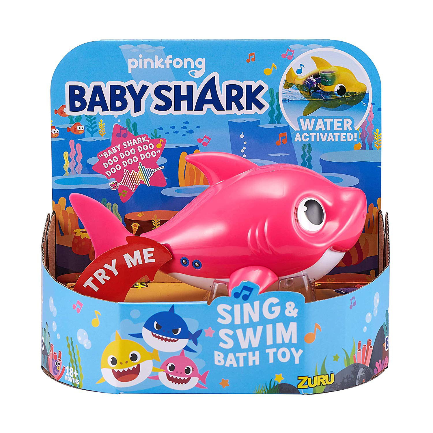 Pinkfong Swimming Mommy Shark Bath Spielspielzeug 