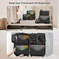 thumbnail image 4 of DAKOMM Packing Cubes 9 Sets, Travel Luggage Organizer Set with Hanging Toiletry Bag & Shoe Bag, Mesh Suitcase Essentials, Vacation Storage for Men Women, Black, 4 of 8