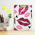 thumbnail image 6 of Coolnut Leopard Lips Clipboard, Acrylic Standard A4 Letter Size Clip Board with Low Profile Clip for Office, Classroom, Doctor, Nurse and Teacher, 12.5"x9", 6 of 7