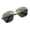 Gold (Green), variant on PASTL Navigator Sunglasses Square Pilot Metal UV400 Spring Hinge Gold, Brown