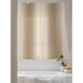 thumbnail image 3 of Brown Gradient Sheer Curtains 63 Inch Long 2 Panels, Abstract Modern Ombre Color Light Filtering Rod Pocket Semi Sheer Curtains, Sheer Voile Drapes for Living Room Bedroom, 52"x63", 3 of 5