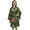 Olive Green, variant on Bimba Women's Bridesmaid Short Kimono Robe Floral Printed Nightwear Wrap - 4