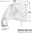 thumbnail image 3 of Amerteer 2 Pack Zippered Bag Replacement Fits for Polaris 360, 380 Pool Cleaner All Purpose Filter Bag for Polaris Filter Bag, 3 of 8