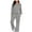 Gray, variant on Meichang Women Sweatshirt Set 2 Piece Outfits Casual Long Sleeve Solid Pullover Tops Loose Drawstring Pants with Pocket Lounge Sets