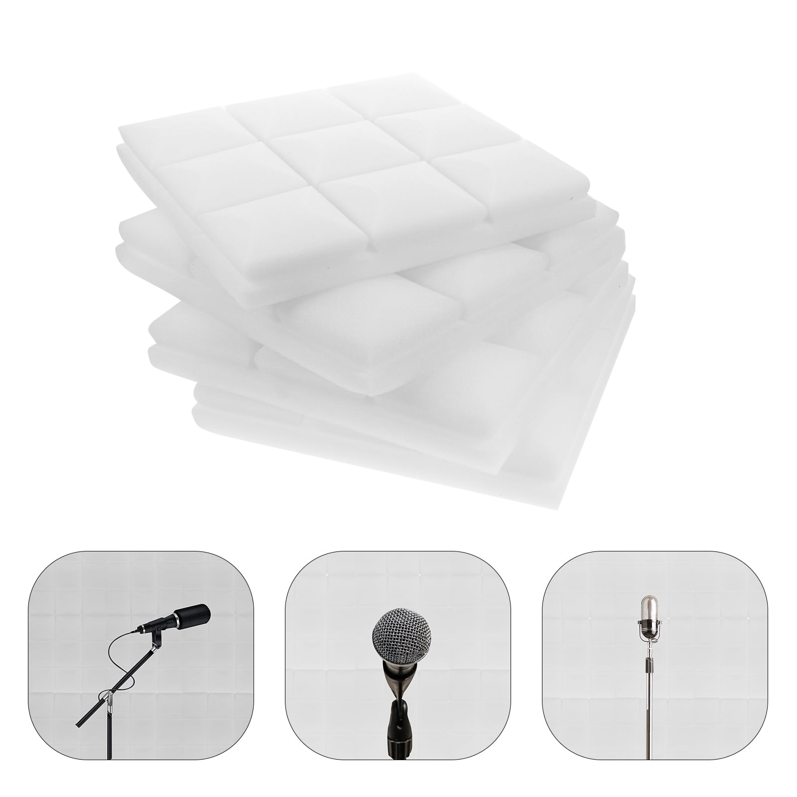CYLINDSOME 4 pcs Sponge Soundproofing Panel Noise Cancelling Sponge Panel Acoustic Panel for Wall