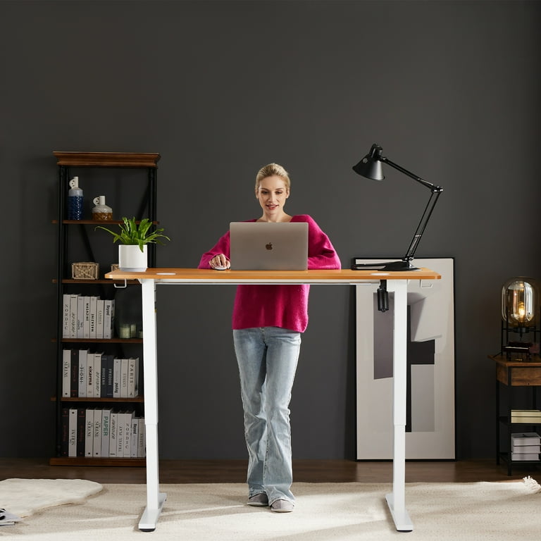 Concetta 40" Electric Height Adjustable Desk, Oak photo 8