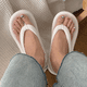 thumbnail image 2 of Sandalias de verano para mujer, sencillas, de color liso, para uso exterior, informales, para vacaciones en la playa, sandalias planas con tiras y sandalias, 2 of 6