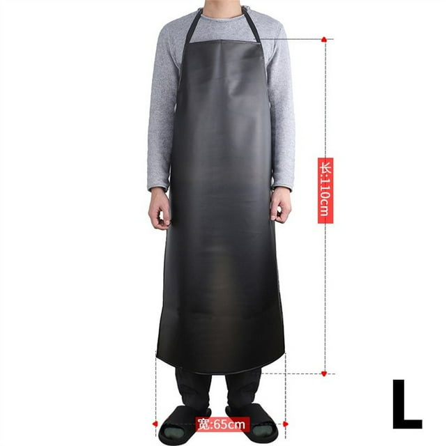 Bgsha Tablier en Caoutchouc Imperméable, Tablier Imperméable Résistant à l'Huile Réglable Épais pour Lave-Vaisselle, Boucher, Cuisine Zones de Travail Imperméables