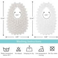 thumbnail image 5 of LNGOOR 2 Pcs Baby Bibs Lace Fake Collar Baby Bandana Bib for Drooling and Teething with Snap, 100% Organic Cotton Bib Burp Cloths for Baby Girl, Baby Shower Gift Set (White+Beige), 5 of 6