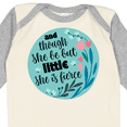 thumbnail image 4 of Inktastic Shakespeare She Is Fierce Quote Girls Long Sleeve Baby Bodysuit, 4 of 5