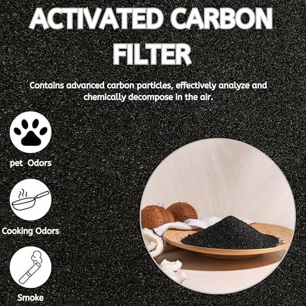 Nispira Replacement HEPA Filter Plus Activated Carbon Pre Filter Compatible with Rabbit Air Classic BioGS Models SPA-421A & SPA-582A, 1 Set