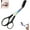 Black, variant on Autpvcol Pink Eyebrow Trimmer Scissor, Eyebrow Scissors with Comb, Makeup Tool, Non-Slip Eyebrow Cutter, Eye Brow Razors, Eye Brow Shaper Trimming