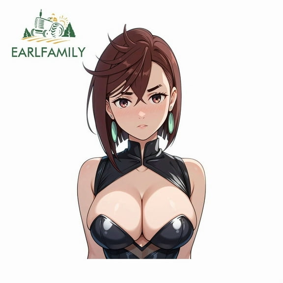 EARLFAMILY 5.1" Momo Ayase Car Stickers Artistic Laptop Host Suitcase RV Decals