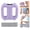 Purple, variant on Electric Fascia Ring Massager with Belt, 5 Intensities & 3 Modes, Hwallkare Deep Tissue Fascia Massage Tool for Muscle Relief & Full-Body Relaxation (Black)