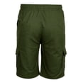 thumbnail image 3 of HCNTES Men’s Short Elastic Waist Drawstring Cargo Summer Beach ShortsZ03-AG,L), 3 of 5