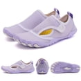 thumbnail image 2 of Water Shoes Wading Shoes for Kids Boys Girls Wide Toe Barefoot Beach Swim Pool Sports Lightweight Beach Pool Swimming Purple 26, 2 of 6