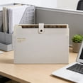 thumbnail image 1 of 12 Pocket Accordion File Folder | Expandable Document Organizer with Snap Closure | Large Capacity Plastic Folder for A4 Paper Storage | Home Office School Organization for Bills Receipts Homework, 1 of 6