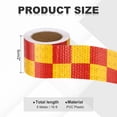 thumbnail image 2 of Uxcell Reflective Tape, Self-Adhesive Trailer Reflector Tape Waterproof Warning Sticker Yellow Red 2 Inch x 16 Feet, 2 of 6