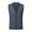 Silver, variant on Men's Autumn Winter V Neck Button Wool Blend Sweater Vest Collarless Sleeveless Pullover for Casual Wear