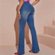 thumbnail image 3 of Gibobby Jeans pantalones de mujer Pantalones vaqueros de mujer Pantalones de mezclilla de pierna recta desgastados y rasgados elásticos(Azul,G), 3 of 4