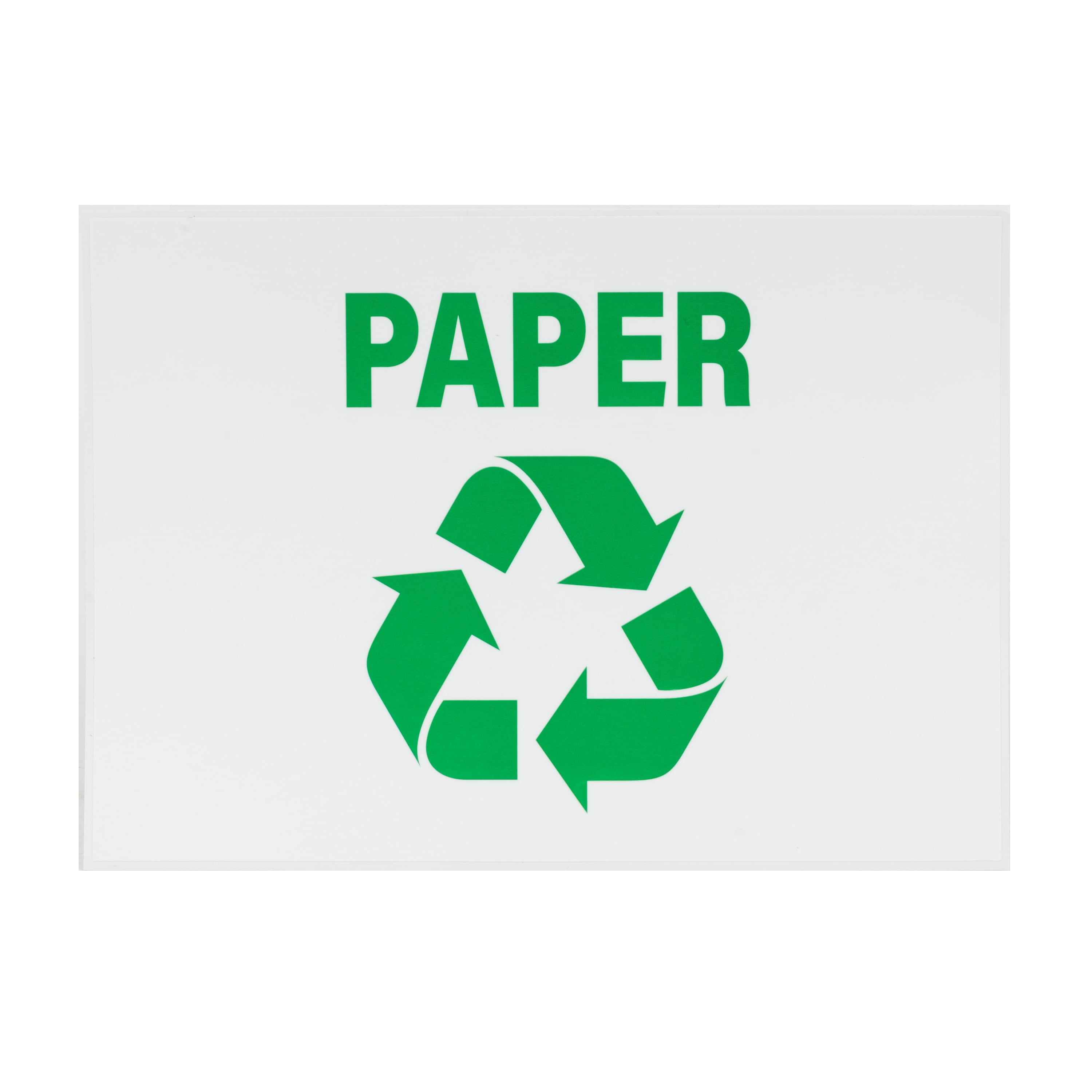 (2 pack) Pen+Gear 7x5 inch Recycle Labels in White - Pack of 6, Paper Made, Perfect for Home & Office Recycling Programs