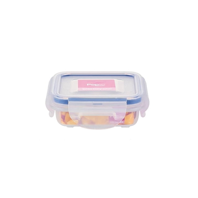 Contenedor Hermético Popit! XE201-16 Cuadrado 110 mL