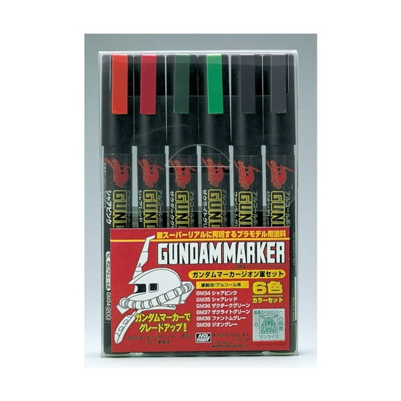 Mr. Hobby Gundam Marker Zeon Set New