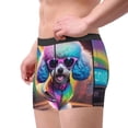 thumbnail image 2 of Honeii Rainbow Poodle Urban Street Print Mens Boxer Briefs Breathable,Boxer Brief for Men, Moisture-Wicking Underwear-XX-Large, 2 of 5