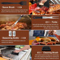thumbnail image 6 of 44PCS Griddle Accessories Kit,Stainless Steel Griddle Tools Set with Enlarged Spatulas, Scraper, Outdoor BBQ and Patio Party, 6 of 6