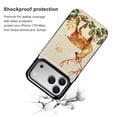 thumbnail image 4 of Wallet Case For Apple iPhone Air / 17 Pro / 17 Pro Max Series with Card Holder, PU Leather Kickstand Card Slots Screen Protector Included For iPhone 17 Series, Christmas Deer, 4 of 8