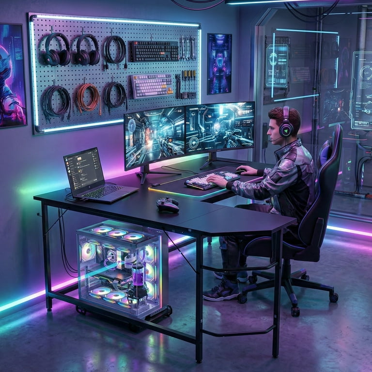EDX Stylish L-shaped desk optimizes space, boosts productivity