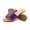 Purple, variant on Women's Classic Slide Sandals Faux Leather Footbed Casual Flat Slip-On