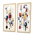 thumbnail image 3 of Designart "Unveiling Secrets Minimalist Geometry I" Modern Geometric Framed Wall Art Set Of 2 - Modern White Gallery Wall Frame Set For Home Decor, 3 of 6