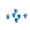 Blue, variant on HOOUN 80pcs 14X17MM Candy Color Small Round Bell Pet Bell Diy Key Chain Christmas Bell-Green-80pcs /82g