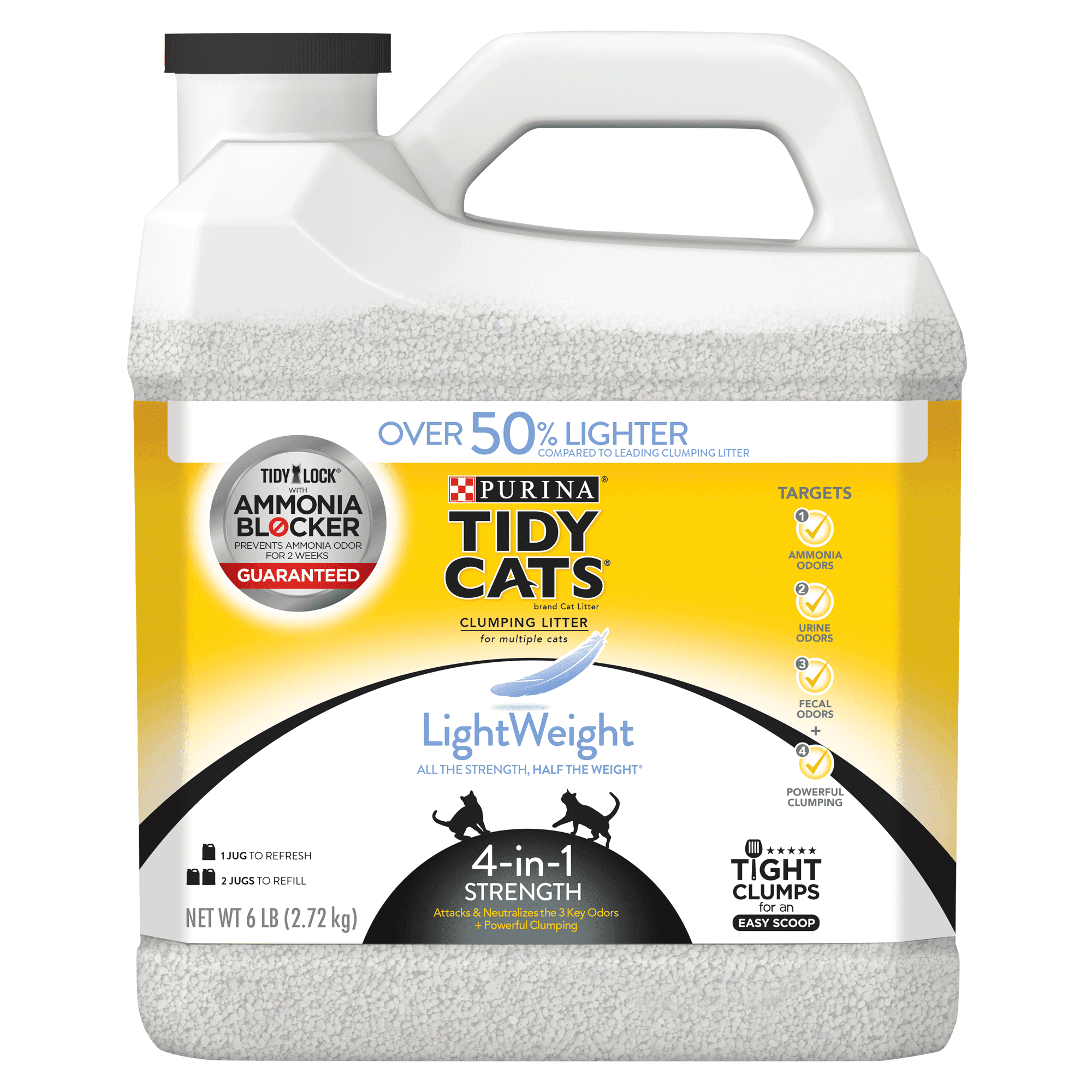 Purina Tidy Cats LightWeight 4in1 Strength Clumping Dust Free Cat