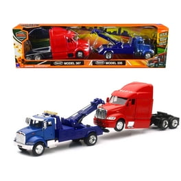 Peterbilt 379 Dump Truck W/ Kubota Compact Loader, Orange