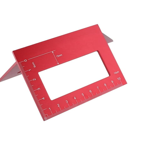 

Alloy Ruler Scriber Woodworking Ruler 45/90 T Aluminum Multifunctional Angle Tools & Home Improvement