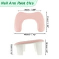 thumbnail image 4 of Unique Bargains Arm Rest for Nails Tech U Shaped with Detachable Brackets with Non-slip Pads Arm Rest Pillow Pink, 4 of 7