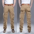 thumbnail image 4 of Pantalones rectos para hombre, pantalones cargo para hombre, holgados, casuales, estéticos, nuevos, de calle, sueltos, emo, Y2k, vintage, de diseñador, de alta calidad, baratos, 4 of 5