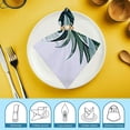 thumbnail image 6 of Jiayy Pineapple Flowers Leaves Dinner Napkins for Dining Table Kitchen Party Decor 2 PCS, 6 of 7