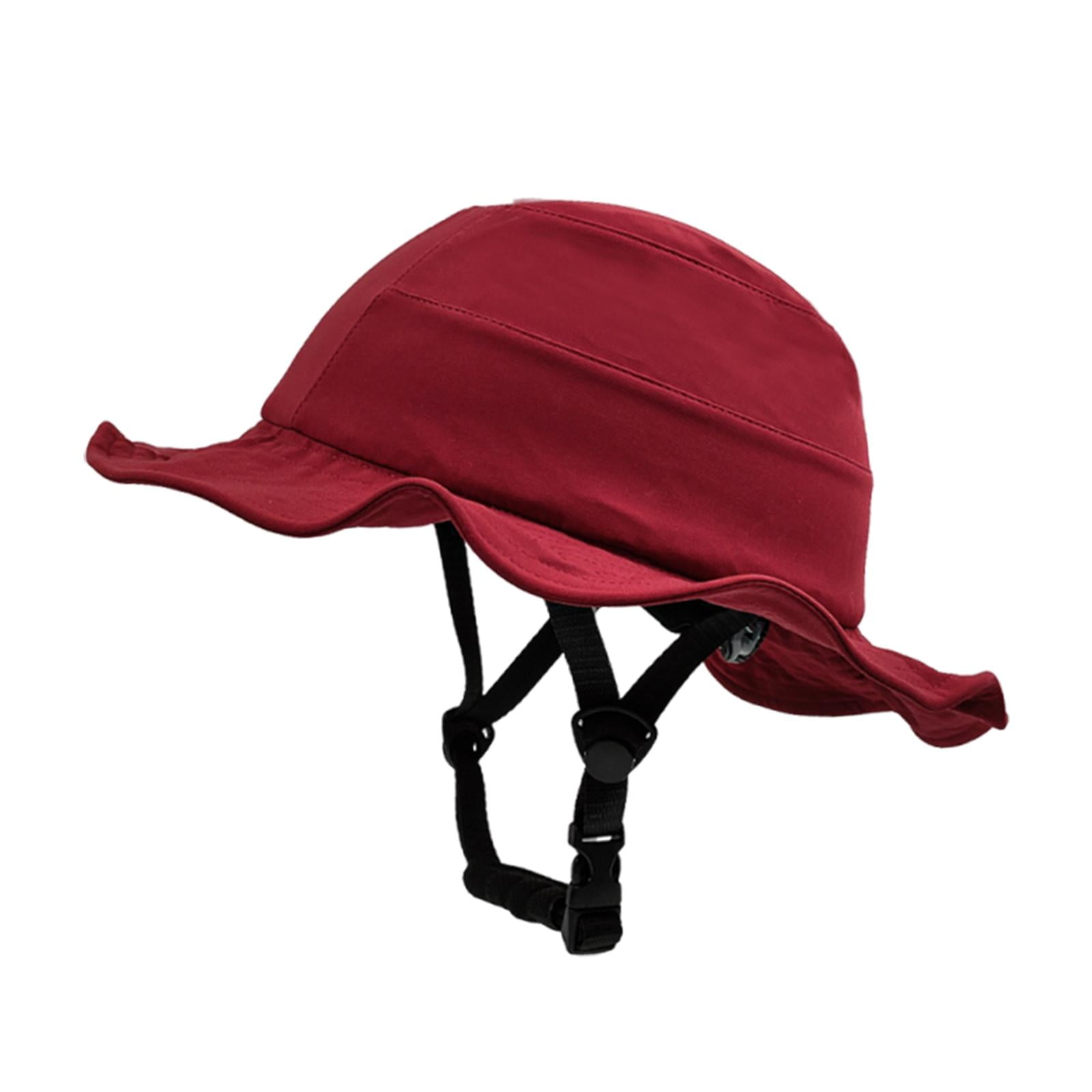 DimyFew Bicycle helmet cap, bucket hat, impact-resistant, comfortable, shaped for unisex Red L