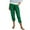 Green, variant on CFLVAEK Capri Pants for Women with Pockets Summer Casual Elastic Waist Capris Loose Fit Wide Leg Capris Solid Color Capris for Beach Vacation Light Blue L