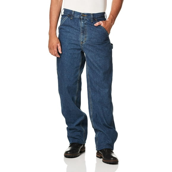Carhartt Men's Big & Tall Washed Denim Original Fit Work Dungaree,Deepstone,52 x 30