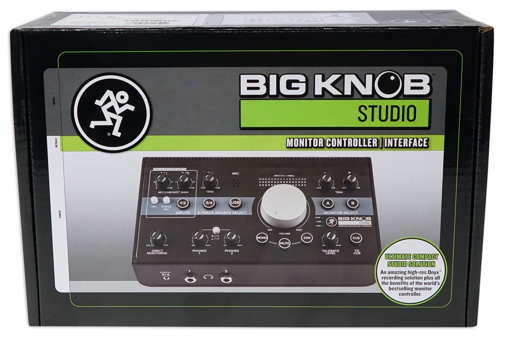 Mackie Big Knob Studio 3x2 Studio Monitor Controller USB I/O+